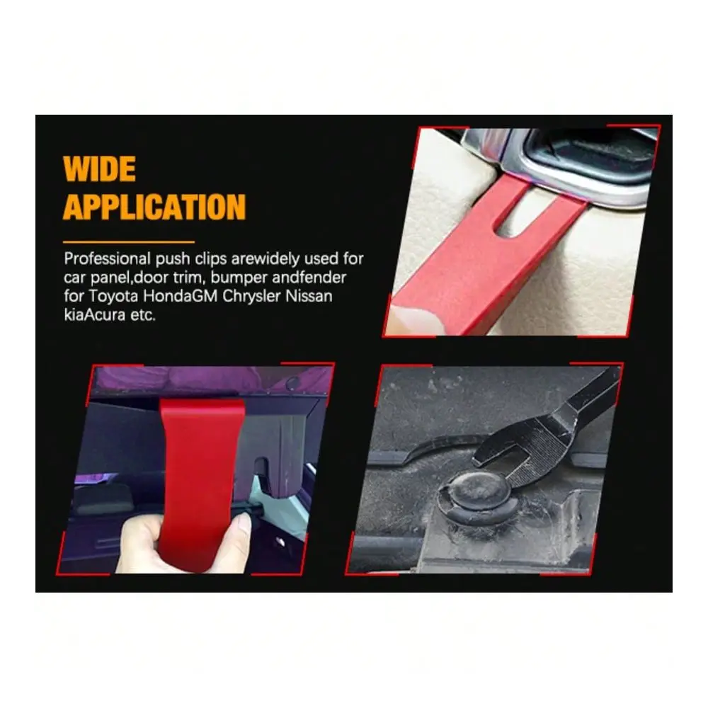 

GOOACC 102Pcs Trim Removal Tool, Auto Terminal Removal Tool, Auto Clip Pliers Stereo Removal Tools, Car Upholstery Repair Pry K
