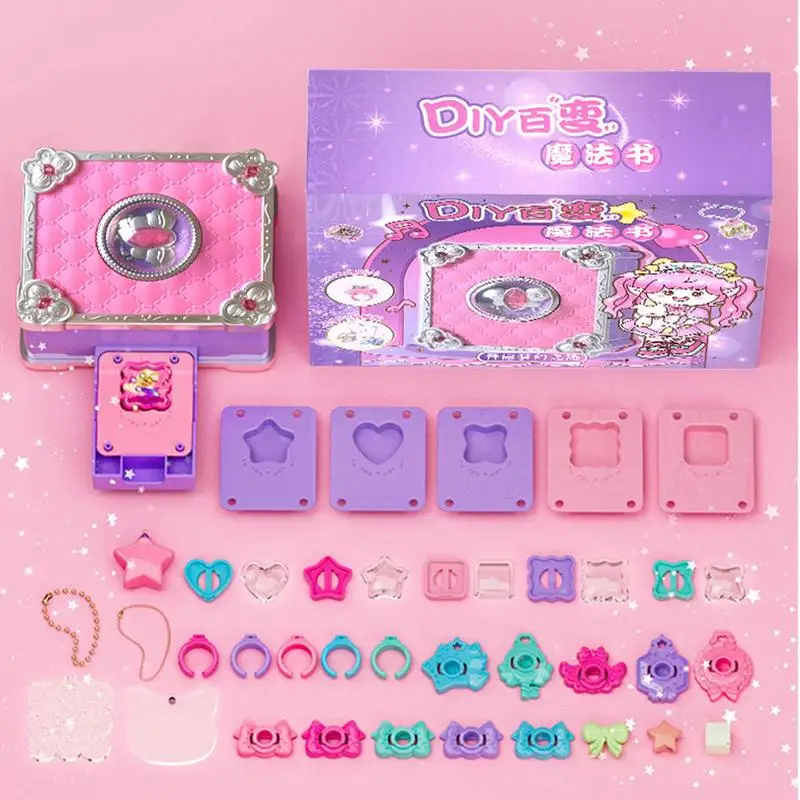 Kit de fabricación de joyas para niñas, juego de manualidades de pulsera con caja mágica, Kits de fabricación de joyas para niñas, Kit DE FABRICACIÓN de llaveros para niños