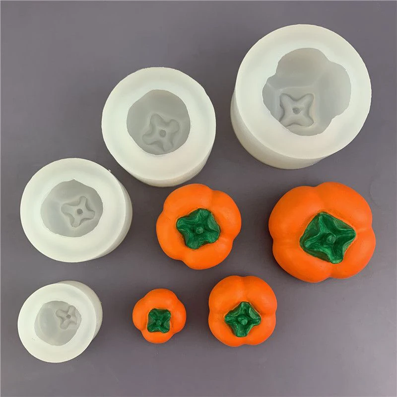 Diy Cartoon 3d Three-dimensional Persimmon Cake Mould Fondant Chocolate Decorate Biscuit Kitchen Tools Plaster Silicone Mold