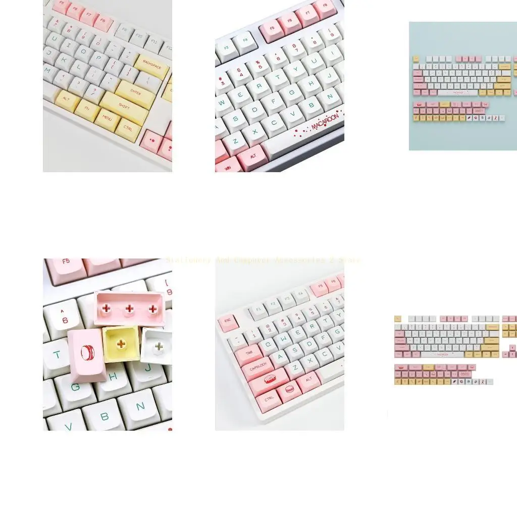 125-teclas-teclas-mecanicas-makaron-docy-keycap-xda-altura-keycap-ingles-pbt-taps-formx-switches