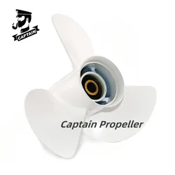 Hélice de Captain Boat, Motor fueraborda Yamaha de 12, 5/8x21, 50, 60, 80, 90, 100, 130HP, tornillo de aleación de aluminio, 3 cuchillas, 15 estriadas