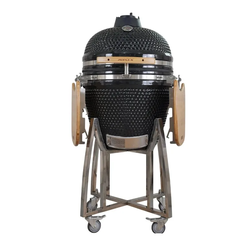 Portable Charcoal Smoker Outdoor Camping Asadores BBQ 21 Inch Ceramic Joe Kamado Grill