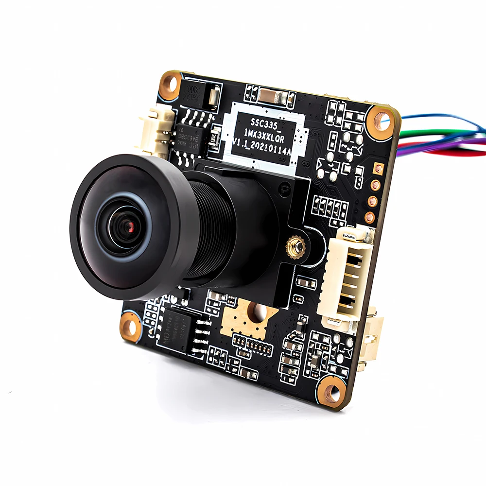 WGWK IP Camera Board IMX307 3MP Ultra Low illumination With 2.35mm 143° Wide Angle Onvif H.265 RTSP POE Security Webcam Module