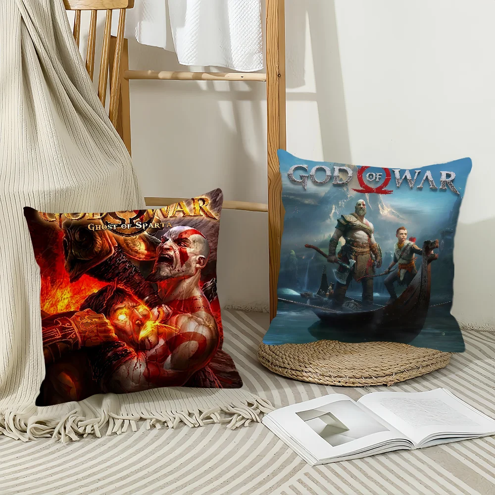 Game G-God of War cushion cover Anti-dustmite Sofa Cushion Decorative Office Cover Lounge Area Indoor & Outdoor Use