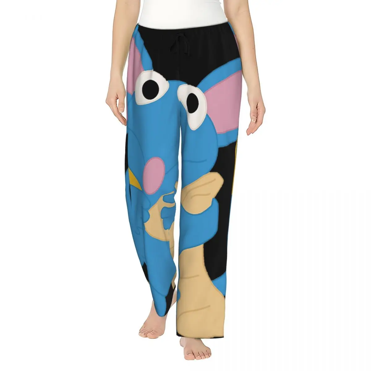 Custom Tutter - Bear In The Big Blue House Women Pajama Pants Lounge Sleep Sleepwear Bottoms with Pockets