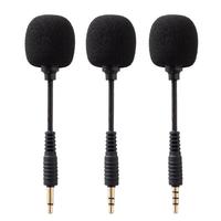 Mini Condenser Microphone 360 Degree Bent Clear Voice Headset Microphone Replacement Game Aux 3.5mm Speaker