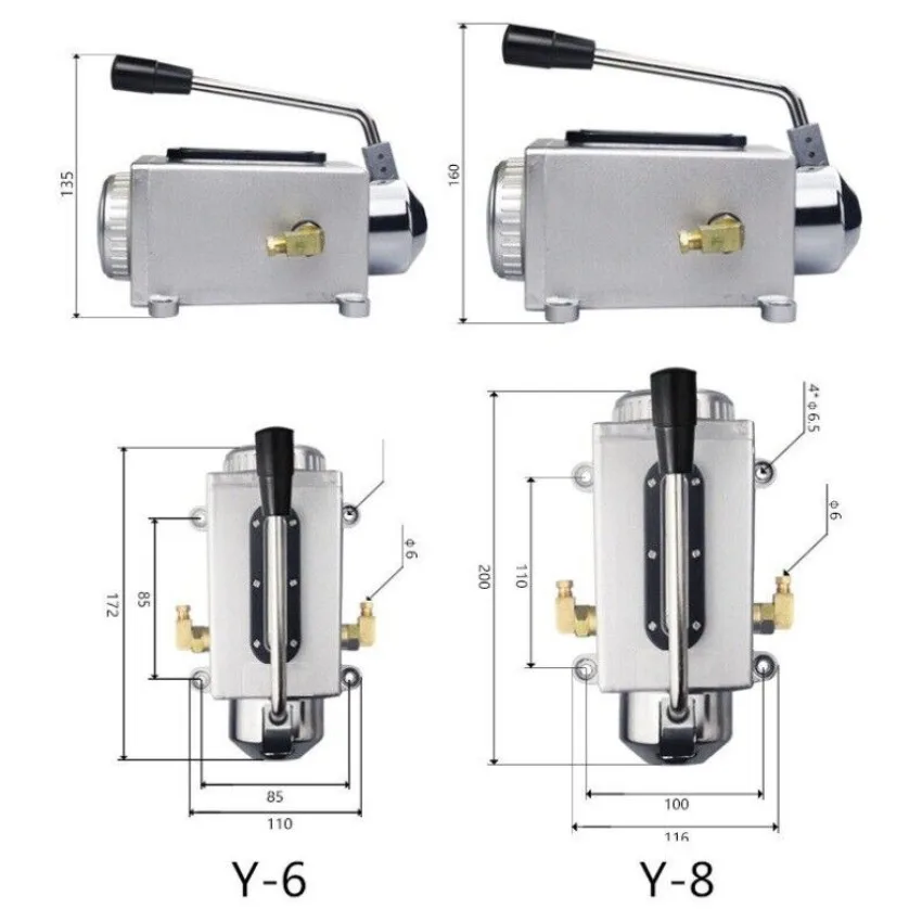 Imagem -06 - Bomba Manual Operada Manualmente Bomba de Óleo de Perfuração Fresadora Cnc y8 y6