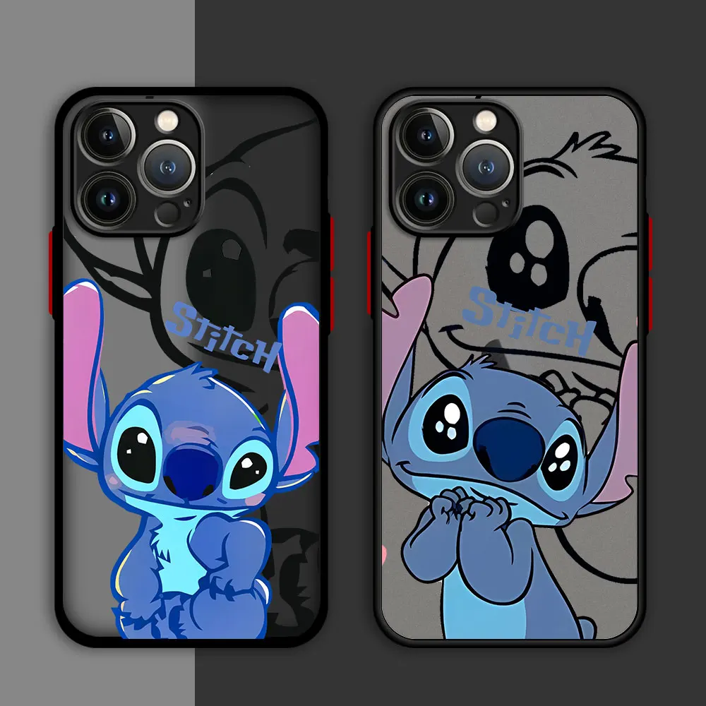 

Disney Alien Creature Stitch Case For Apple iPhone 11 13 15 14 Pro Max 12 Mini 7 8 Plus XR X XS XE 6 6S Matte Funda Phone Cover