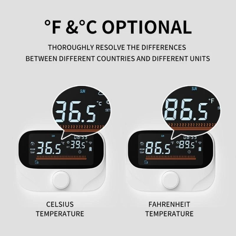 Home Thermostat Wireless Programmable Thermostat Easy Carry for Stable Heating 448A
