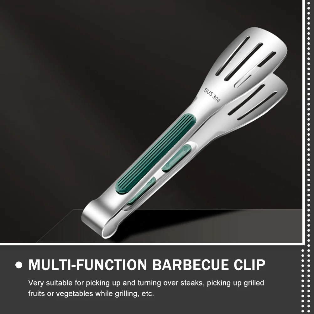

Stainless Steel Food Tongs Cooking Grill Accessories Kitchen Tweezers Grilling Silicone for Pliers Barbeque Bbq Salad Barbecue