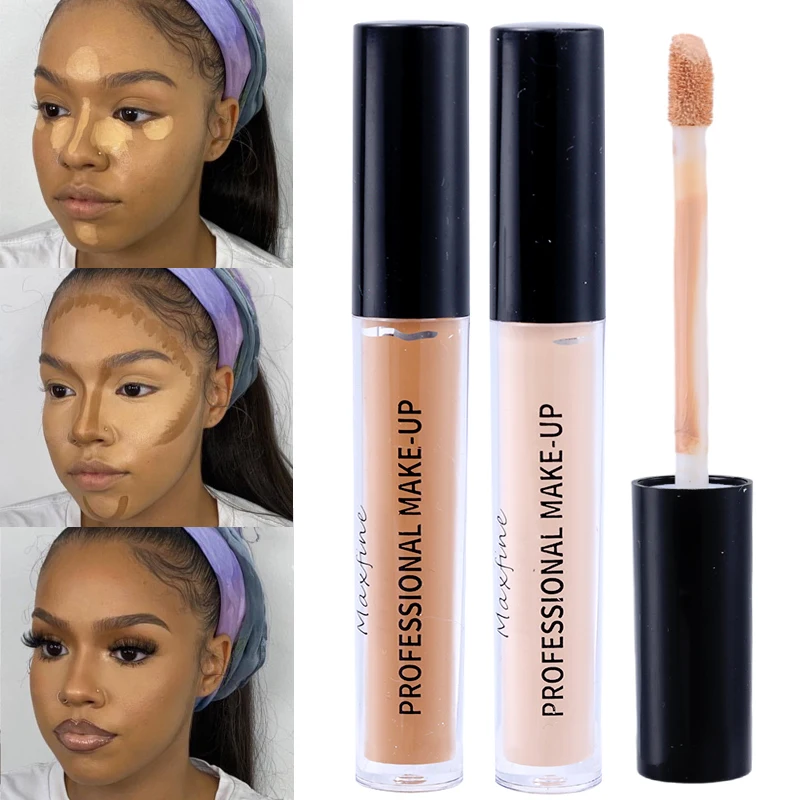 Lasting Moisturizing Liquid Contouring Concealer Cream Full Coverage Acne Spot Dark Circles Contour Concealer Cream Face Makeup