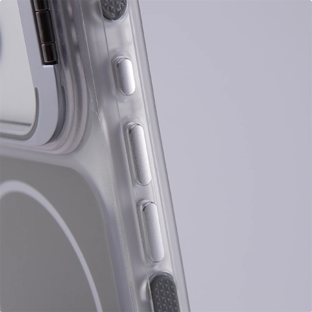 Luksusowe matowe, odporne na wstrząsy etui z magnetycznym zabezpieczeniem do iPhone 18 17 Pro Max 16 15 14 Plus 13 12, kompatybilne z Magsafe, z osłoną obiektywu i funkcją stojaka. — zdjęcie produktu 4