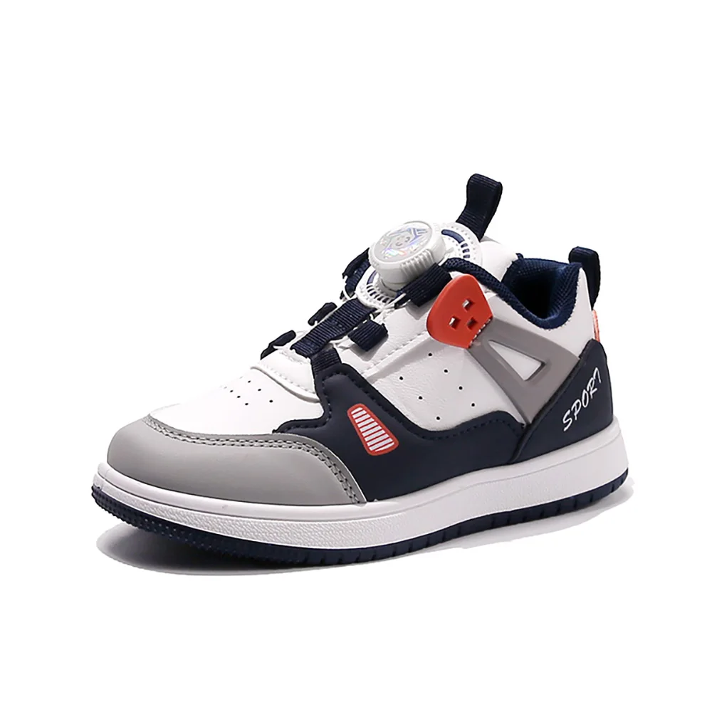 

PU Leather Autumn Sport Shoes For Children Waterproof Outdoor Boy's Girl's Running Shoes Trend Fashion Teenager Kid's Sneakers