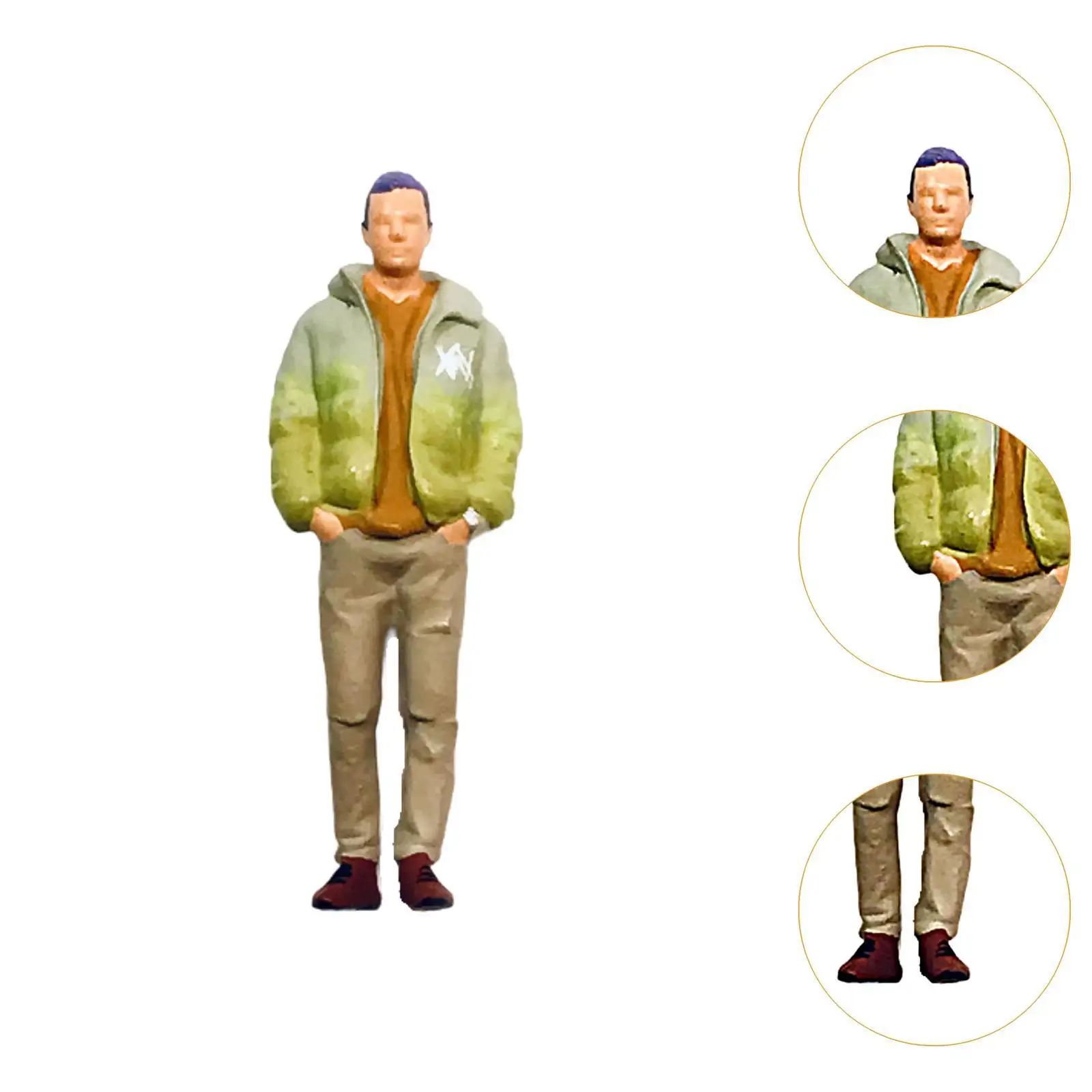 Handpainted Diorama Figures Miniature Layout Figure for Collections Model