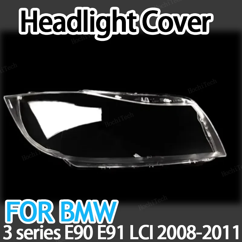 

Auto Front Headlight Cover Transparent Glass Headlamps Lampshade Lamp Shell Masks For BMW 3 Series E90 E91 LCI facelift 2008-11