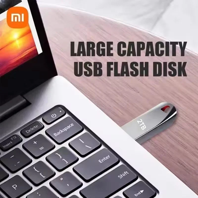 Xiaomi 2TB Flash Drive Usb 3.2 Super High Speed Metal Transfer U Disk Pen Drive 1TB Wodoodporny dysk flash typu C 2024 Nowy