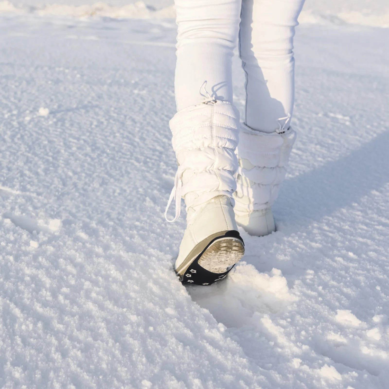 

Non-slip Crampon Shoe Covers Climb Spikes Mountain Tourist Waiting Snow Rackets Shoes Crampons Hiking for and Ice