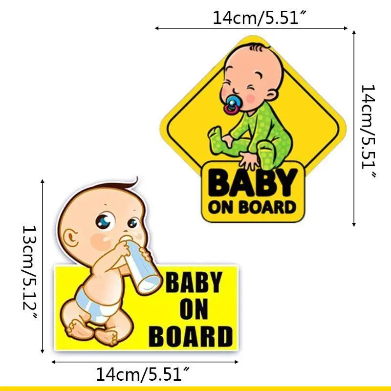 SZCH Lovely Car Decoration Decal Sticker Baby On Board Patterns