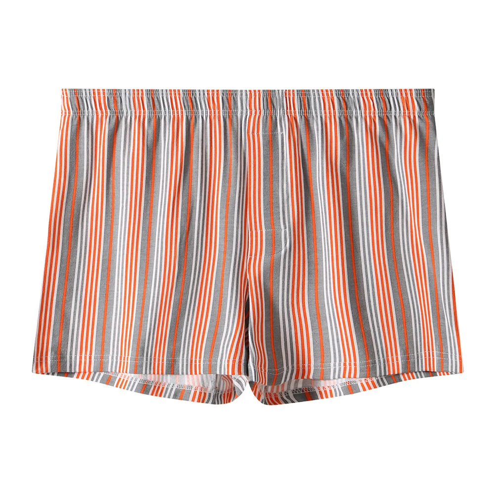 

New Style Fashion Striped Underwear Men Boxers Shorts Breathable Comfortable Man Four Corners Home Shorts
