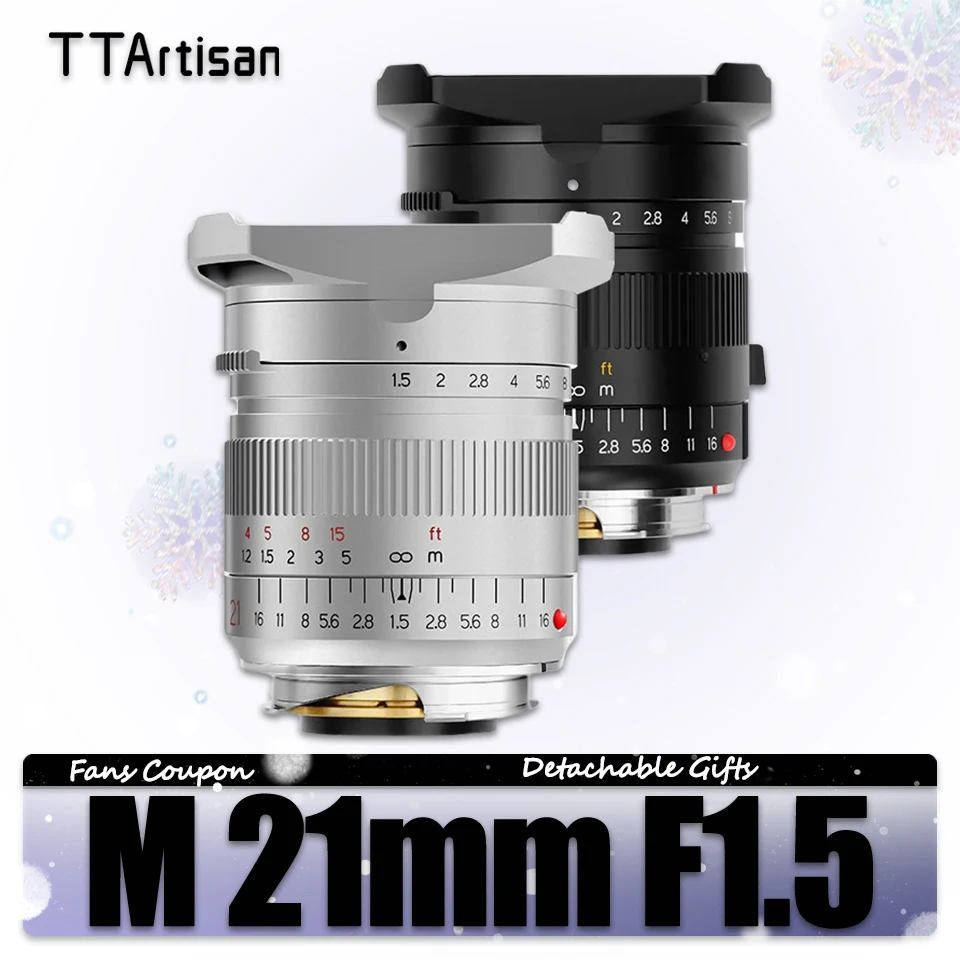 TTArtisan M 21mm F1.5 Full Frame Wide Angle Large Prime Lens for Camera Photography Leica M-Mount M240P M3 M6 M7 M8 M9 M10 M10R