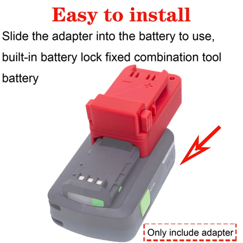 Imagem -04 - Adaptador de Bateria para Milwaukee 18v Li-ion Tools Conversor para Festool Airstream Acessório para Ferramenta Elétrica