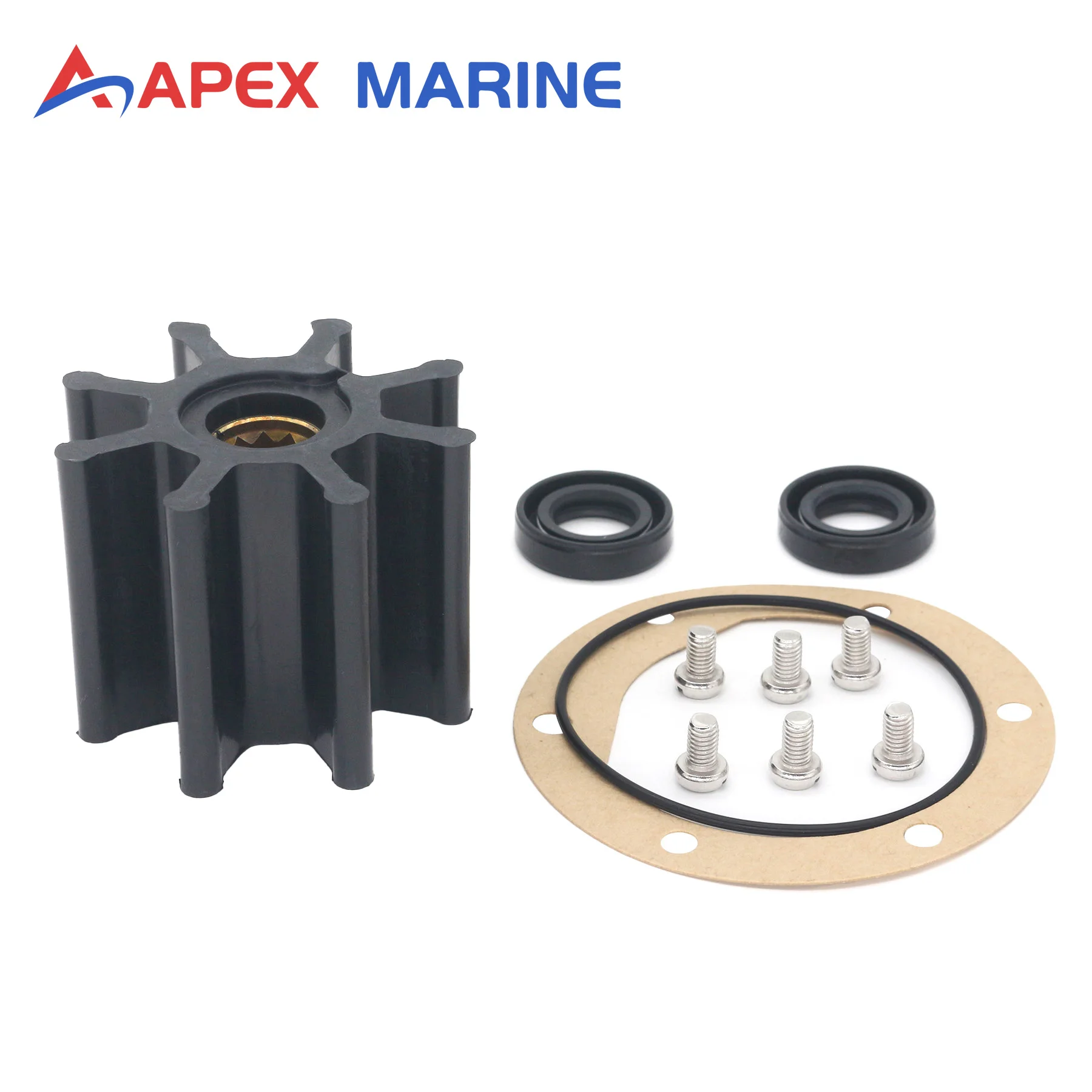 Flexible Impeller Repair Kit Compatible with Kohler 28 32 35 40 50 55 65 EFKOZD EFOZDJ EOZDJ Marine Engine Cooling Water Pump