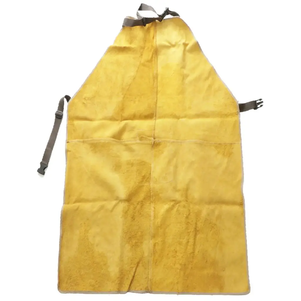 Professional Welding Protective Apron Cowhide Leather Apron for Welding Grinding Heat Insulated