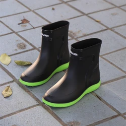 Unisex Rain Boots Waterproof Rubber Shoes Men and Women Work Garden Galoshes Couple Fishing Water Shoes Footwear Bottes De Pluie