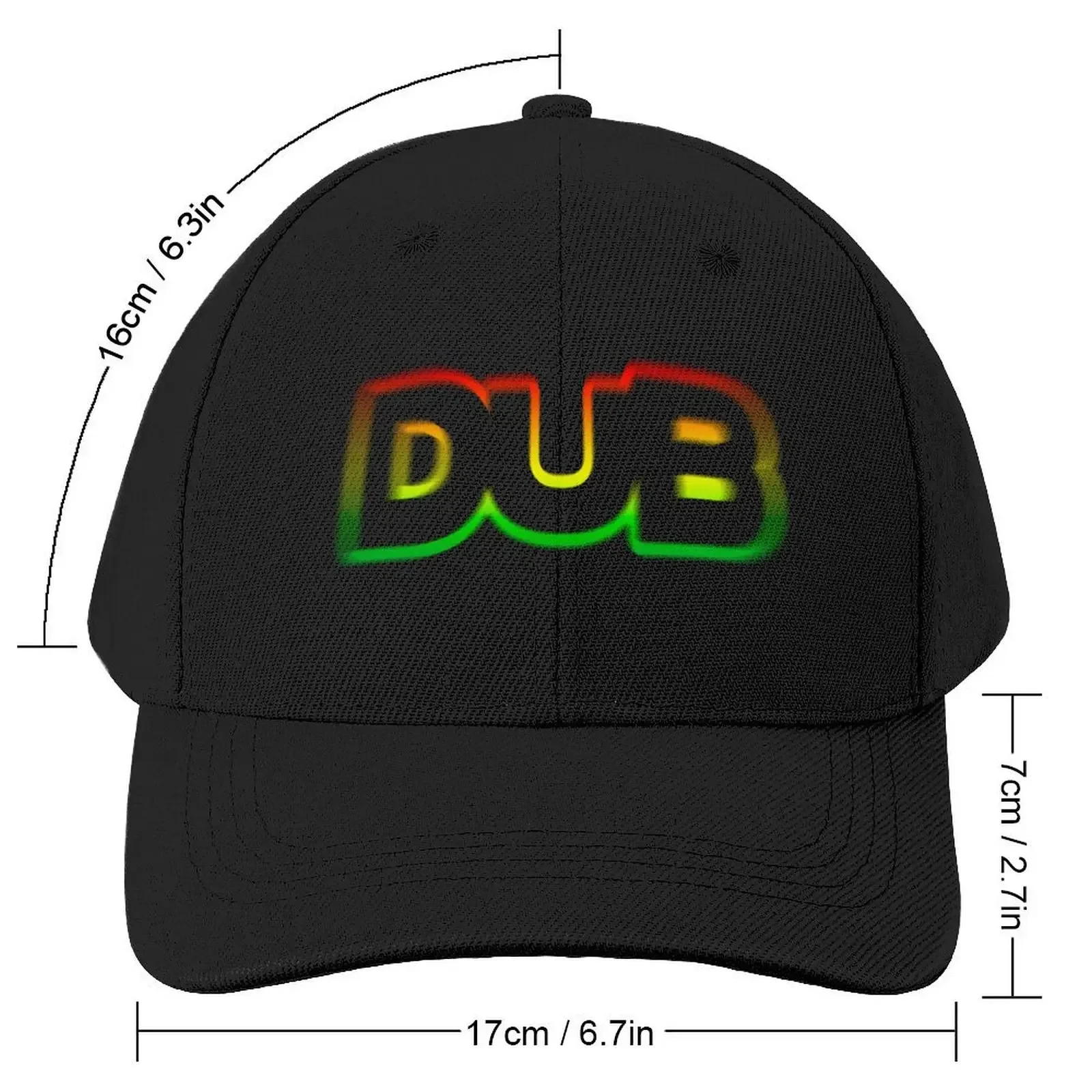 DUB VIBRATIONS Baseball Cap Rave Big Size Hat Golf Hat Man Girl'S Hats Men's