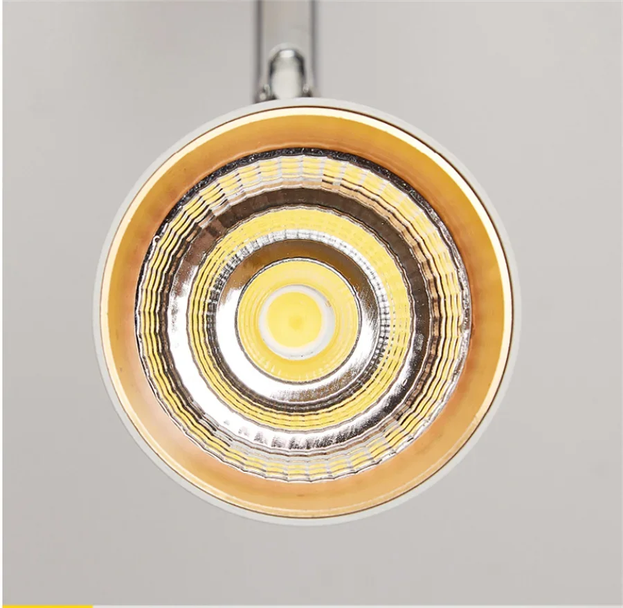 1PC Modern Wooden LED Track Lamp Spot Light 10W Rotating Rail Spotlight For Restaurant Clothing Store Window Exhibition Decor image 2