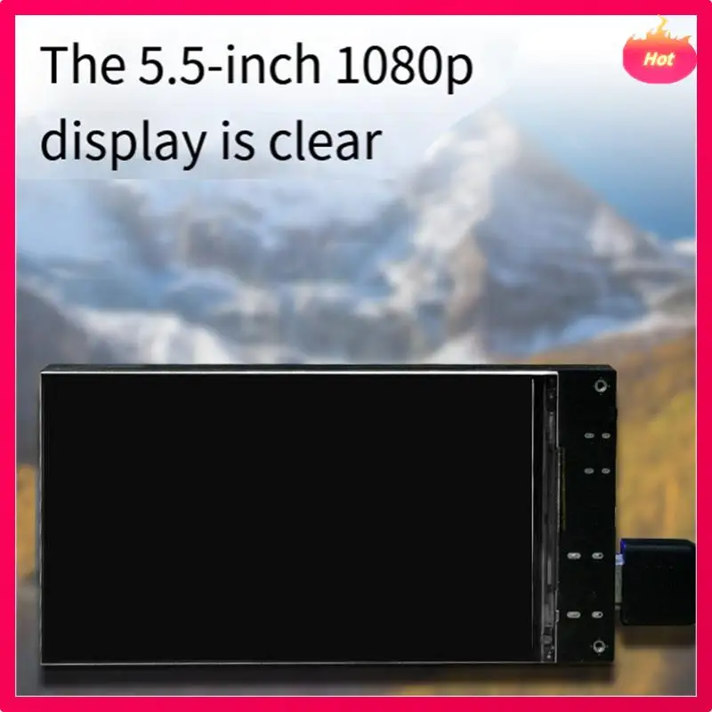 AYHF 5.5 Inch Display Mobile Power 1080P Display Built-In 8000Mah Lithium Battery Support Battery Mobile Phone Fast Charging