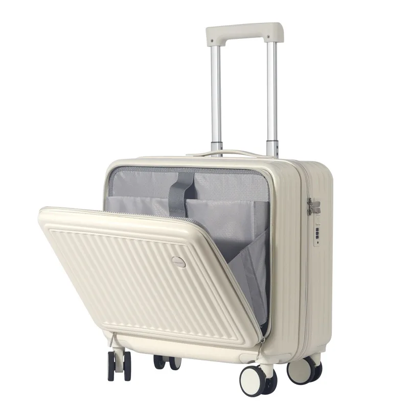 

18-inch suitcase, multi-functional trolley case, female small mini boarding case.
