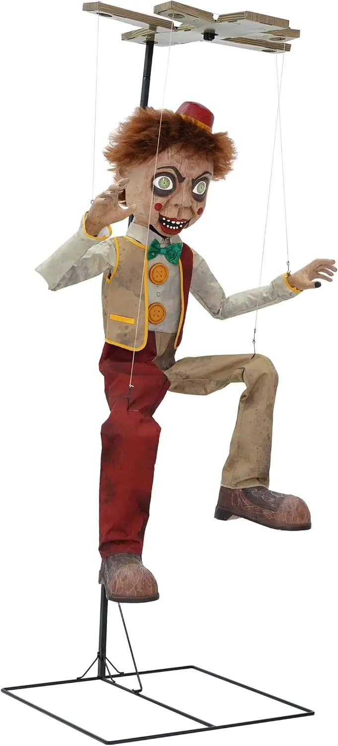 Spirit Halloween 7.7 Ft Bobby Strings Animatronic | Decorations | Animated | Halloween Décor