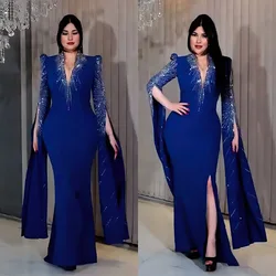 Elegant African Dresses for Women Luxury Diamonds Evening Party Dress Dubai Abaya Kaftan Wedding Gown Ankara Dashiki Vestidos