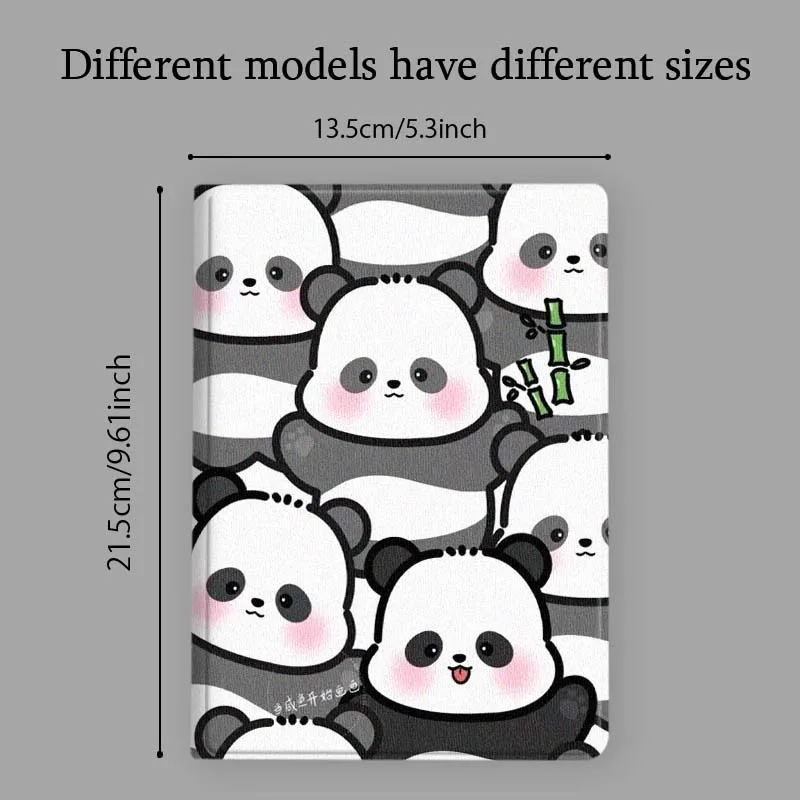 Cartoon Panda Bamboo Cover Case For Samsung Galaxy Tab S7 S8 S9 S10 S11 A7 A8 A9 A11 FE Lite Plus Soft Tablet Case 6