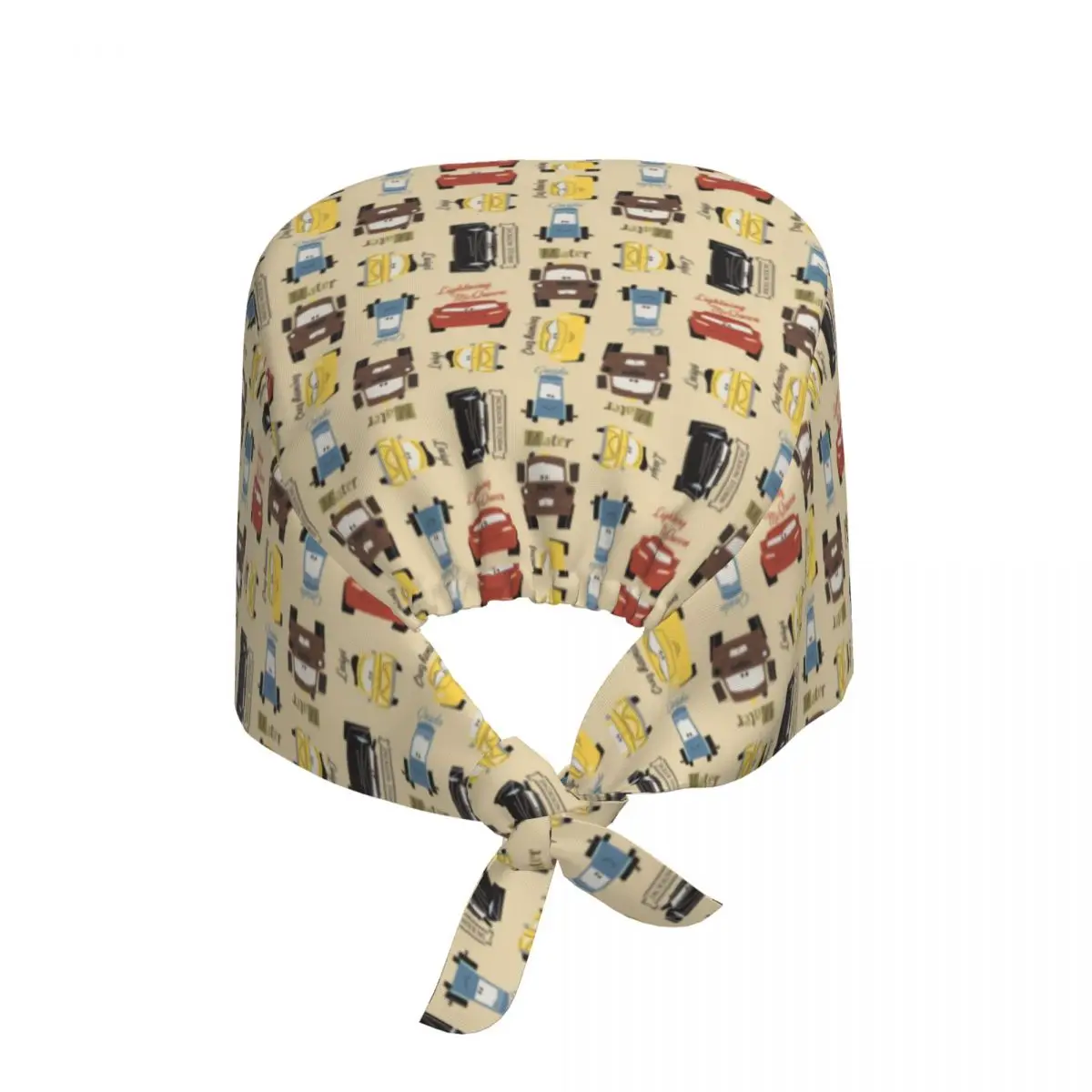 Custom Cartoon 95 Racing Cars Kingdom Animation Pattern Breathable Scrub Hat Surgical Scrub Caps Nurse Medical Cap  Scrubs Hat