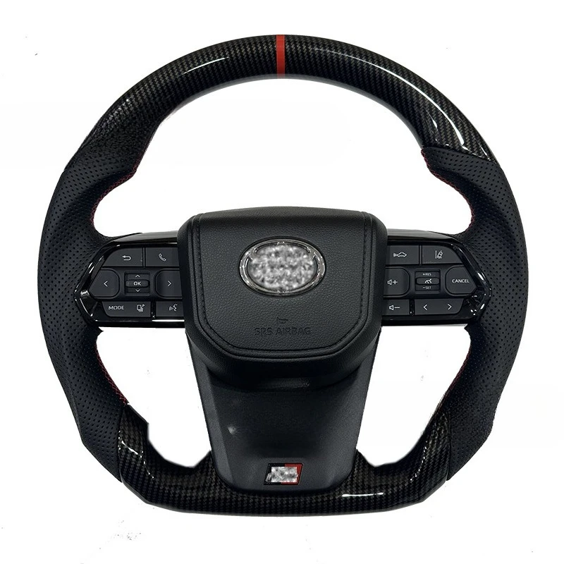 

Suitable for overbearing Prado old and new LC200LC300 steering wheel assembly modification and upgrade carbon fiber