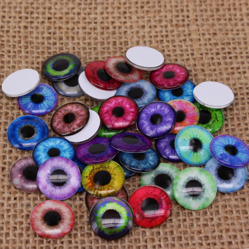 

40pcs/lot 14mm Pupil Eye Pattern Thin Eye Chips Suitable for Blythe Doll DIY Making Findings & Components BT014