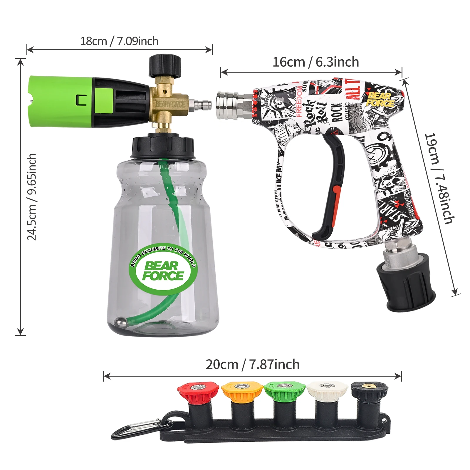 BEAR FORCE Pistolet do mycia c – Bear Spray Clip recenzja i cena
