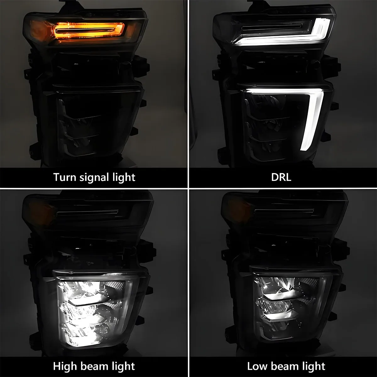 Full LED Headlight For Chevrolet Silverado 2500HD 3500HD LTZ 4-door 2020 2021 2022 2023 Left Right Side Head Light Plug and Play