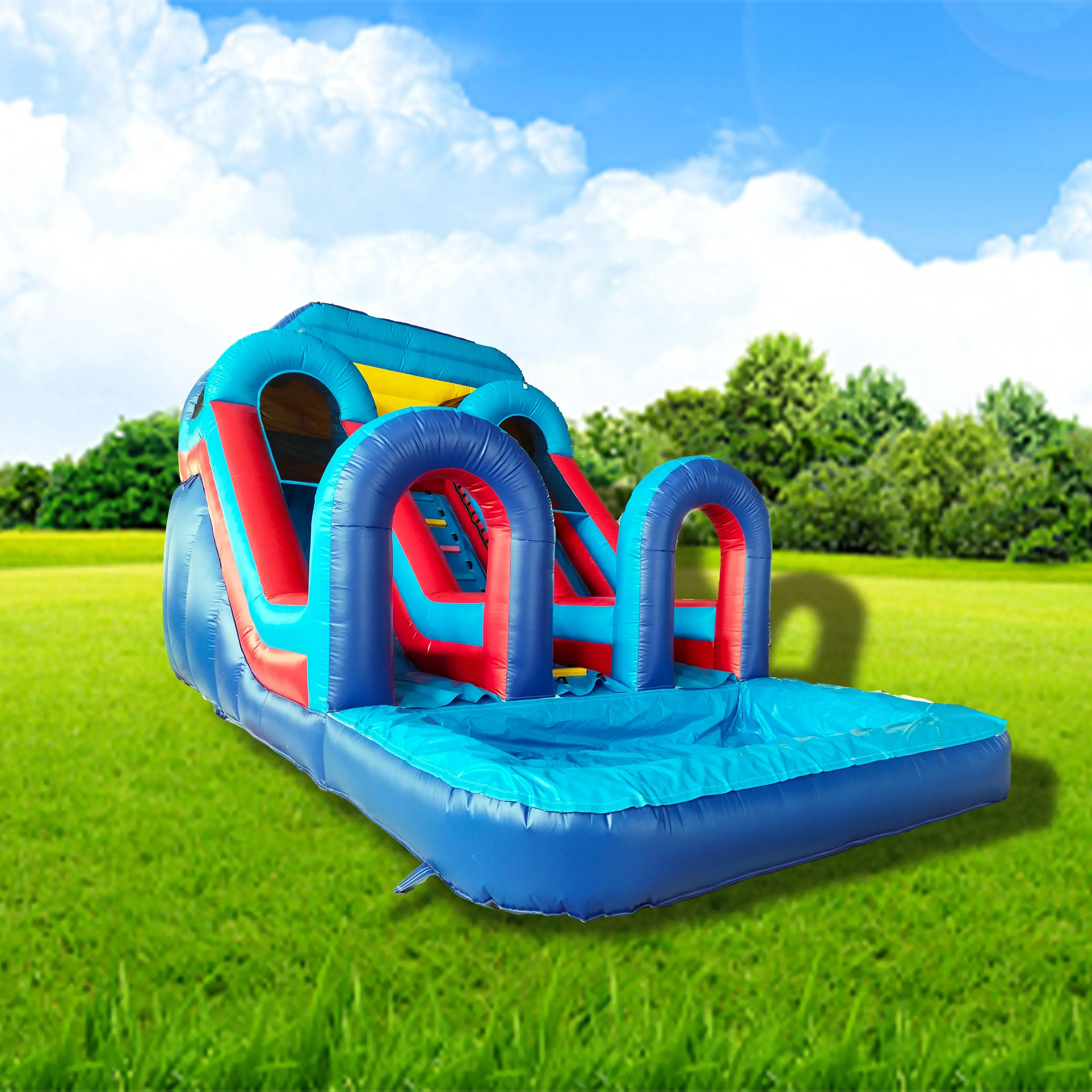 cross-border Commercial grade catapult, China inflatable water slide
