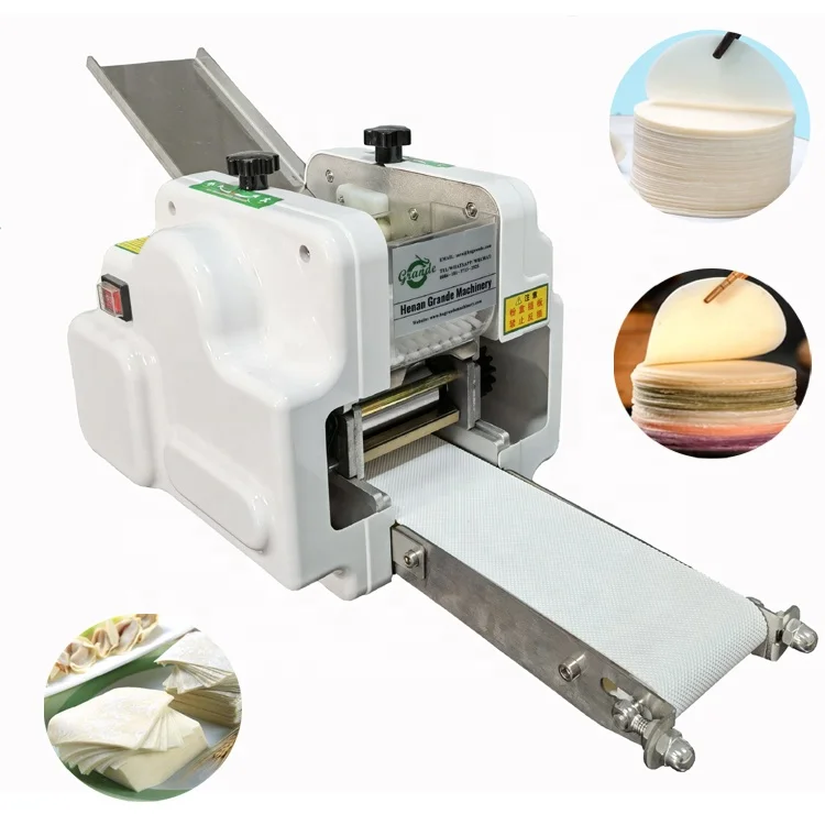 Automatic Tabletop Grain Product Making Machine For Papad Momo Samosa Gyoza Wonton Dumpling Wrapper Skin Reasonable Price