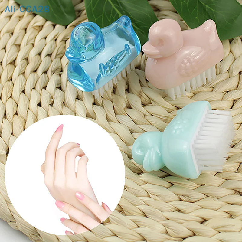 Animal Nail Brush Nail Art Manicure Pedicure Soft Remove Dust Plastic Cleaning Nail Brushes File Collar Brush Tools Set Salon