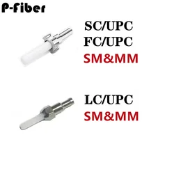 SC LC ceramic ferrule 100pcs500pcs1000pcs SC/APC optical fiber ferrule SM for connector 125um-127um MM with metal holder P-fiber