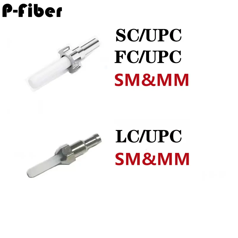 SC LC ceramic ferrule 100pcs500pcs1000pcs SC/APC optical fiber ferrule SM for connector 125um-127um MM with metal holder P-fiber