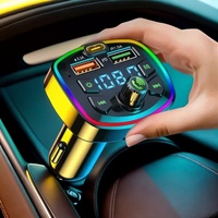 Q7 Car Bluetooth FM Transmitter - Dual USB PD Charging, Hands-Free Calling & Mp3 (3.1A)