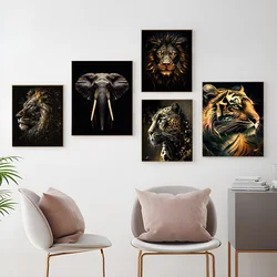 Black Gold Animal Vintage Posters Sticky Whitepaper Prints Posters Artwork Posters Wall Stickers