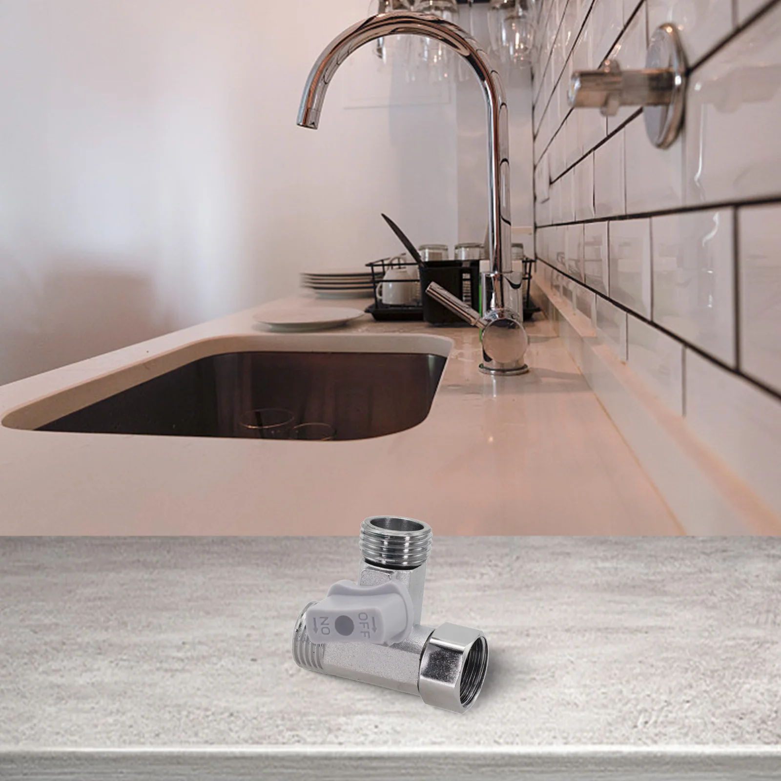 Bidet Adapter Tee Stop Valve Kitchen Water Supply Versatile Usage Convenient Water Supply Cost-effective Solution
