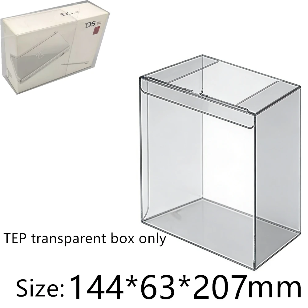Caja protectora transparente para Nintendo DS Lite/NDSL IDSL, cajas coleccionables, estuche de almacenamiento TEP, estuche transparente para juegos.