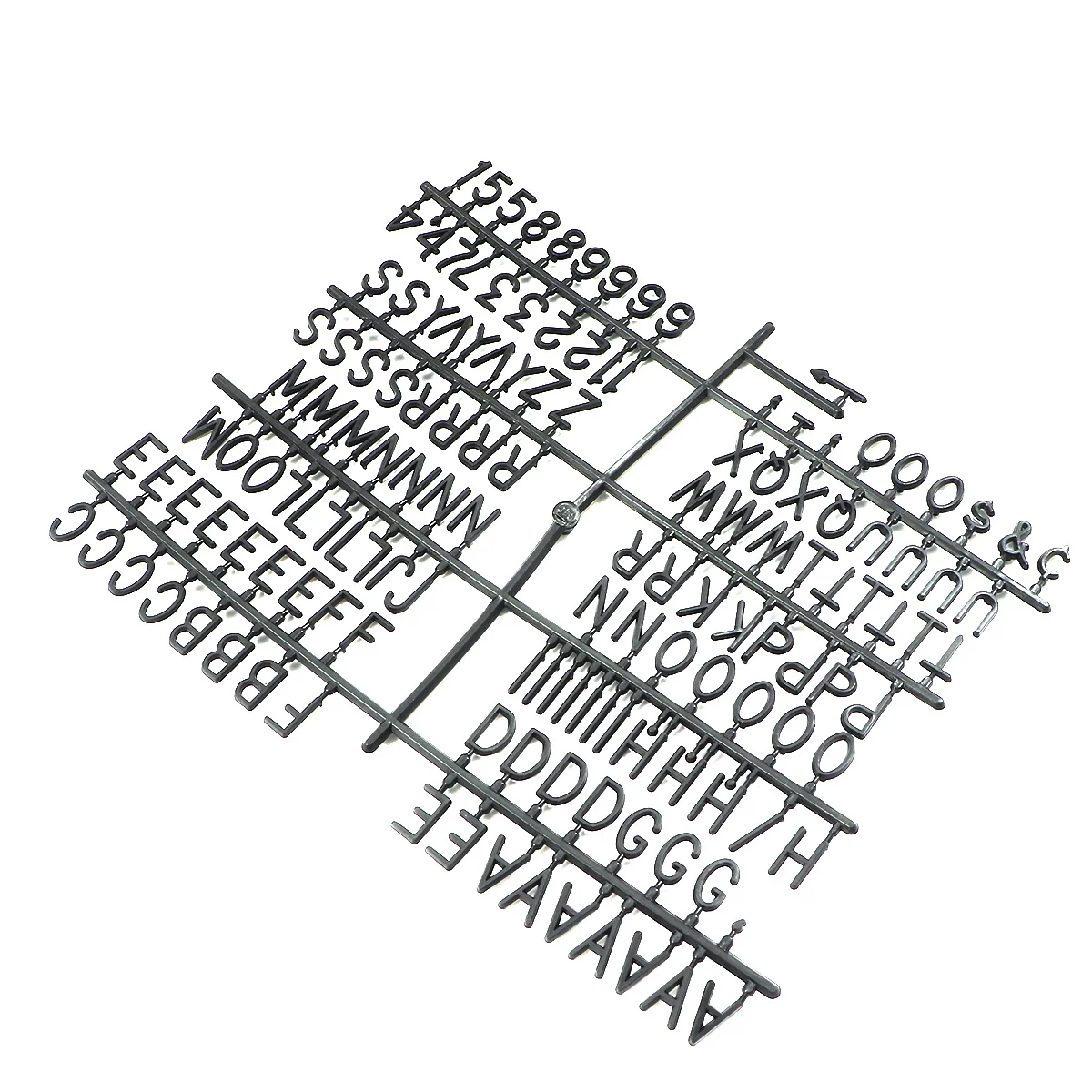 Plastic Letter Board Letters Numbers Large Symbols Black for Convertible Plastic Letter Board Message Accessories